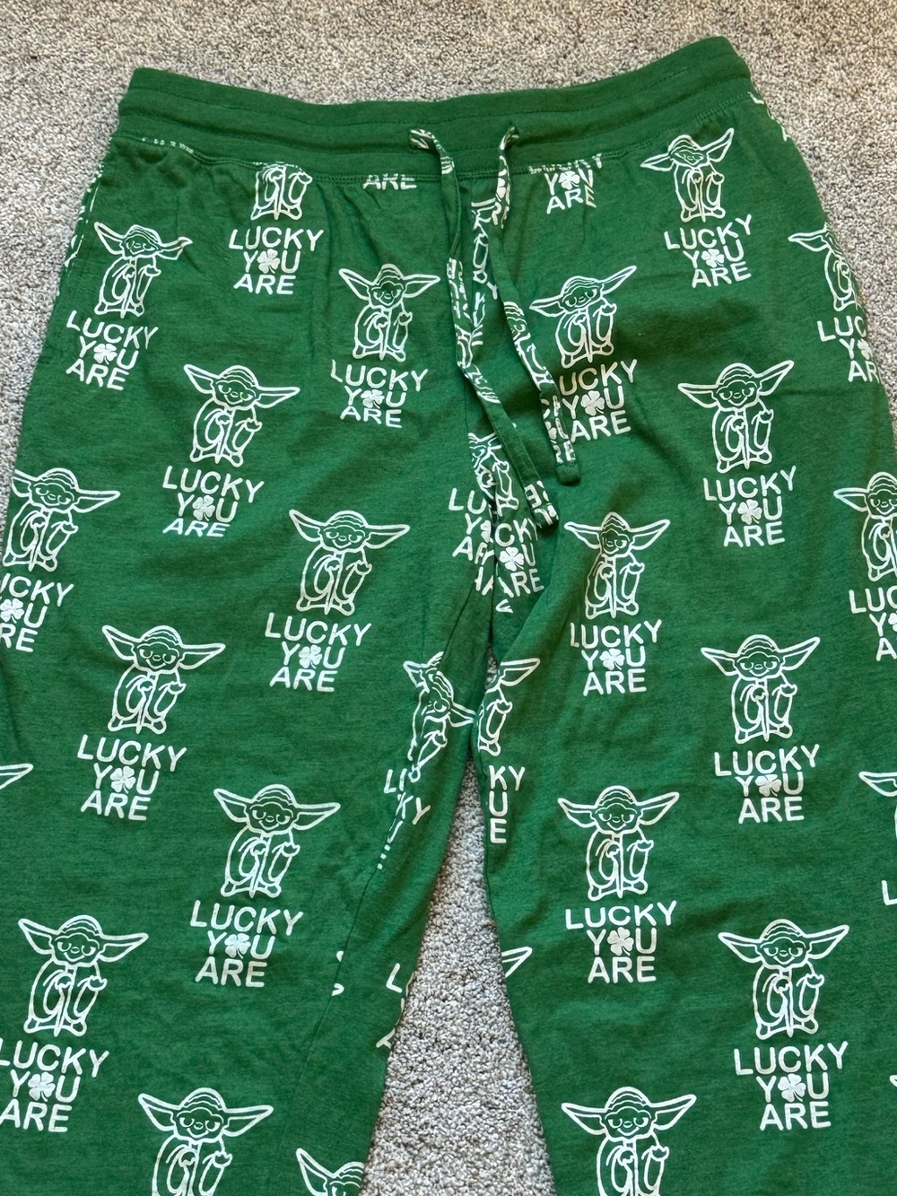 Star Wars Grogu Baby Yoda Green Pajama Pants Medium